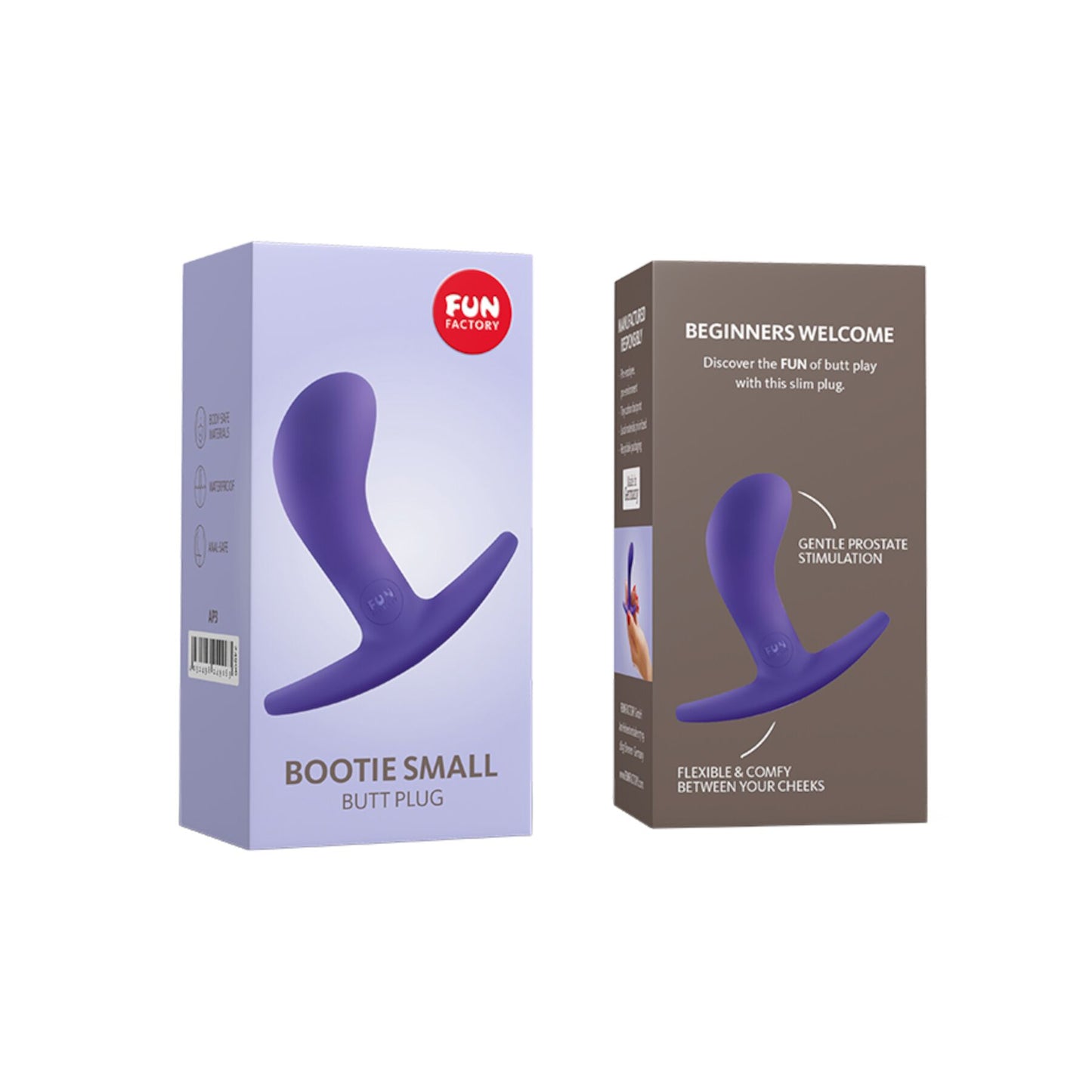 Fun Factory BOOTIE Anal Plug, S, Purple, Diameter 2.8 cm, Slim Base