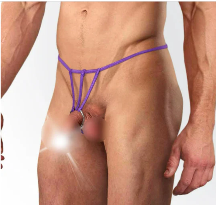 Sexy erotic men panties with ring
