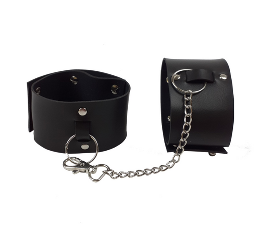 bdsm leather bondage legs cuffs