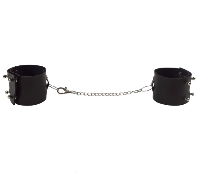 bdsm leather bondage legs cuffs