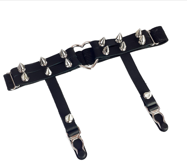 Sexy leather leg harness bdsm bondage gear