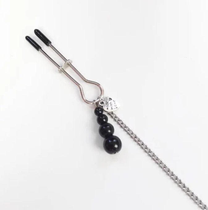 pearl nipple and clit clamps set