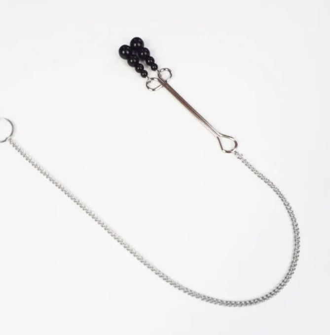 pearl nipple and clit clamps set