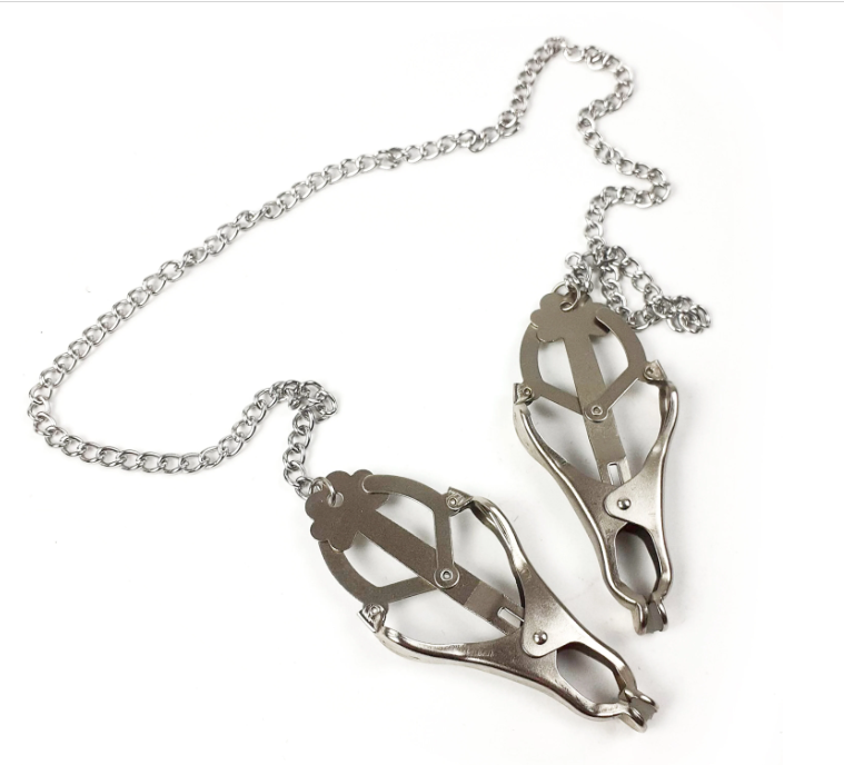 Clover Nipple clamps with chain