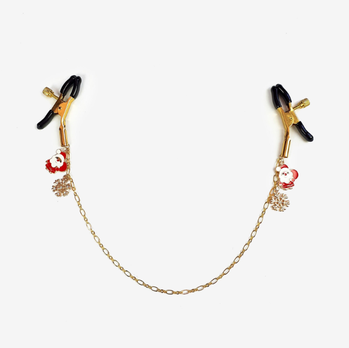 Christmas bdsm nipple clamps