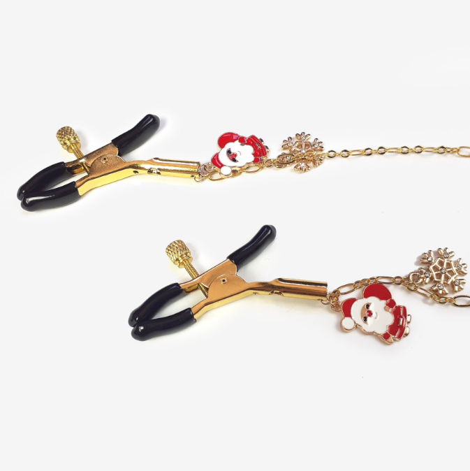 Christmas bdsm nipple clamps