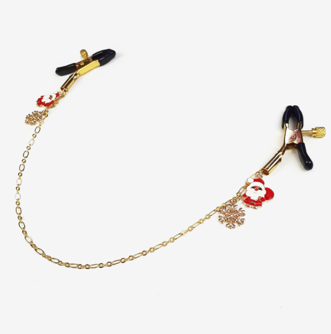 Christmas bdsm nipple clamps