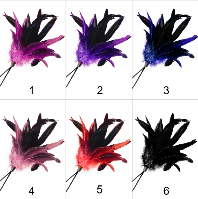 Massage feather tickler