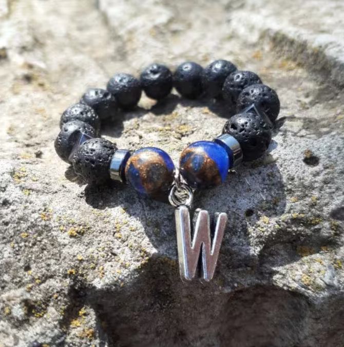 Men intimate jewelry natural stones