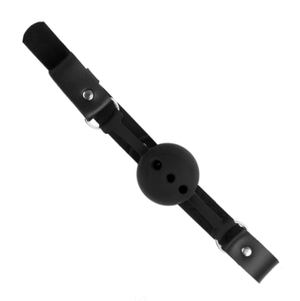 BDSM Silicone ball gag black