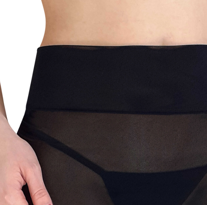 See through transparent mesh skirt erotic role lingerie