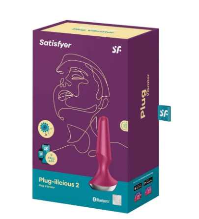Satisfyer Plug-ilicious 2 Berry vibrating anal plug