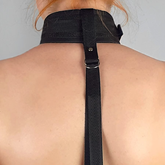 BDSM bondage fixation collar and handcuffs