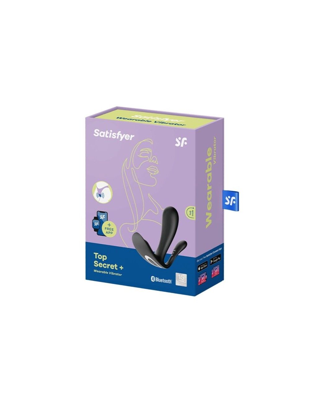 Satisfyer Top Secret+ Black smart vibrator panties