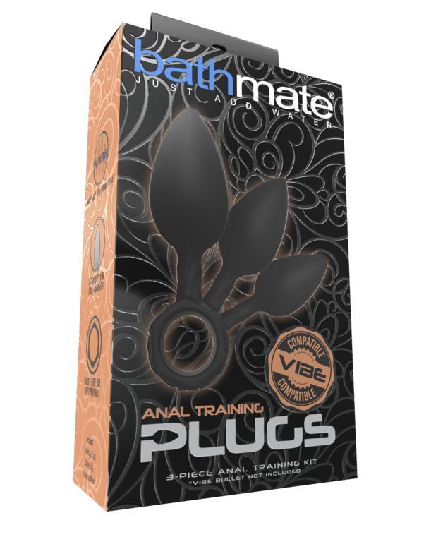 Bathmate Anal Training Plugs Set – diameters 2.5 cm – 3.1 cm – 3.8 cm