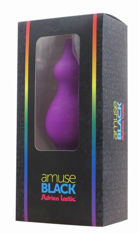 Anal plug Adrien Lastic Amuse Medium Purple (M) with two transitions, max diameter 3.6 cm
