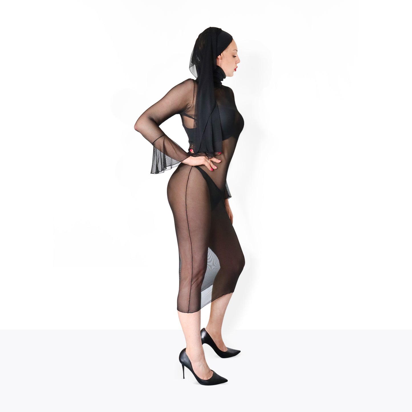 Sheer Seduction Dress – Magnetic & Irresistible size L-2XL