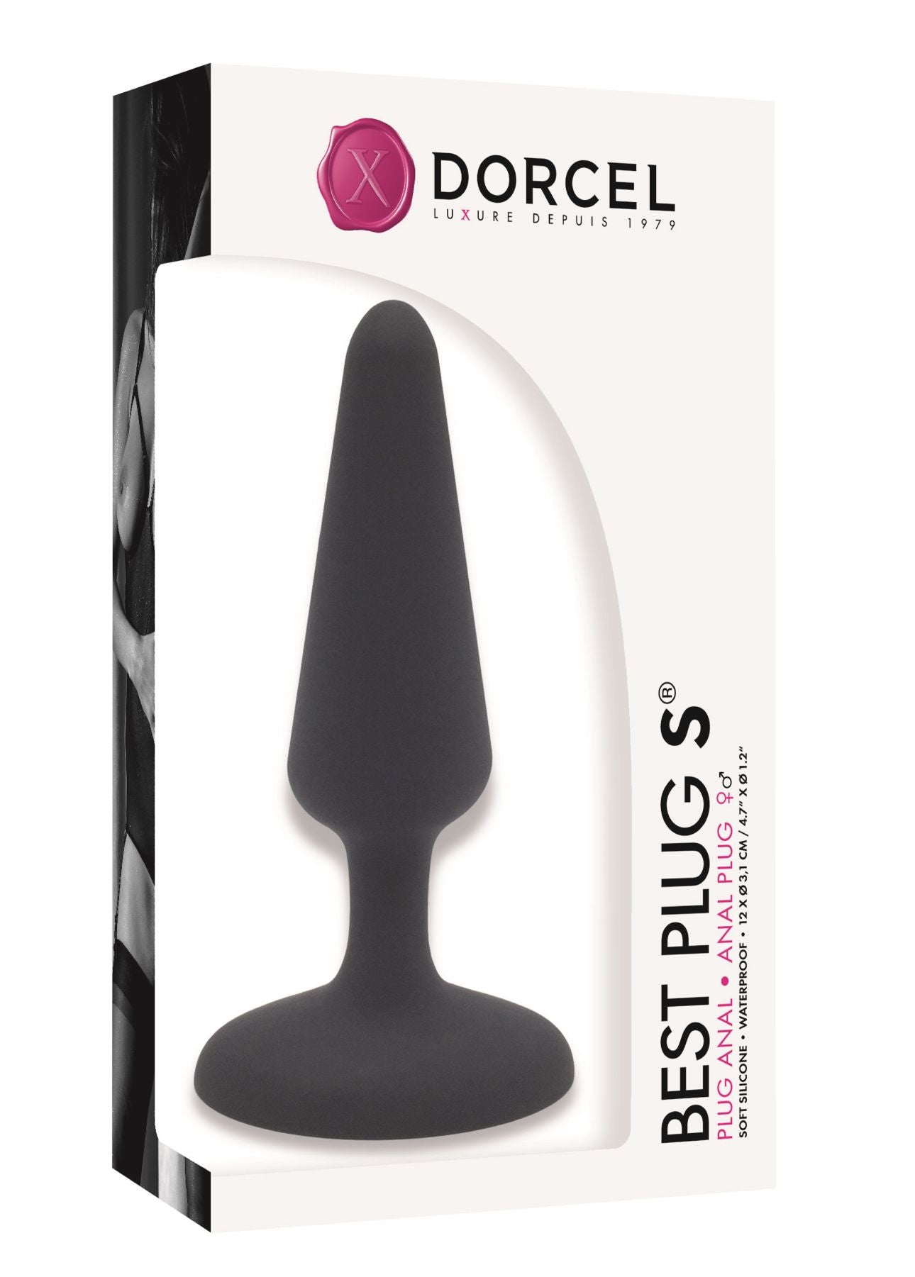 Anal plug Dorcel Best Plug S soft-touch silicone, max diameter 3.1 cm
