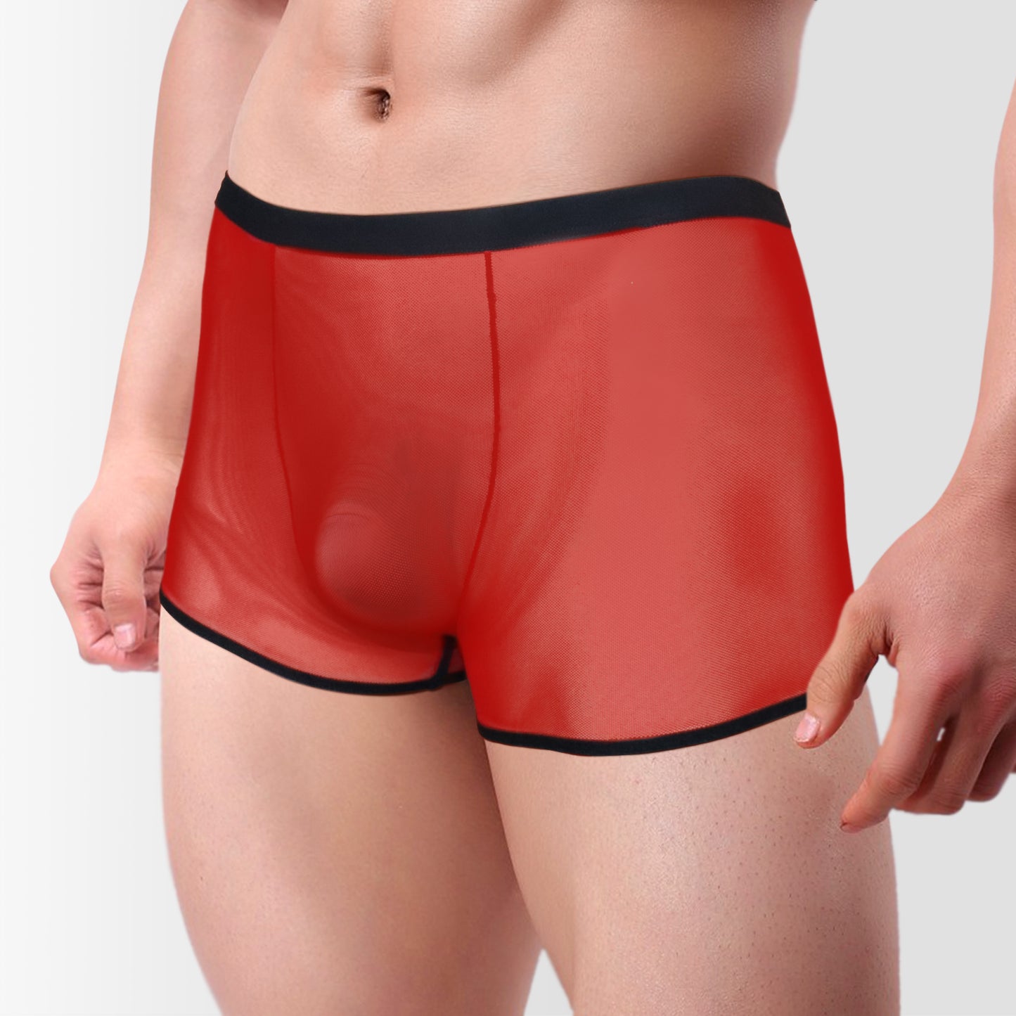 Red Sheer Men’s Briefs – Bold & Seductive size L-2XL