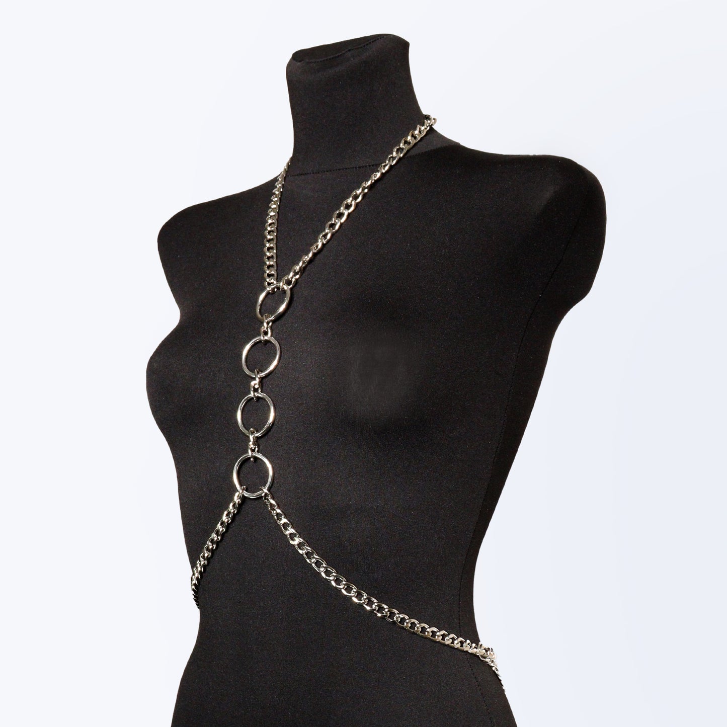 Chain Body Harness – Bold, Stylish & Unapologetically You, Silver