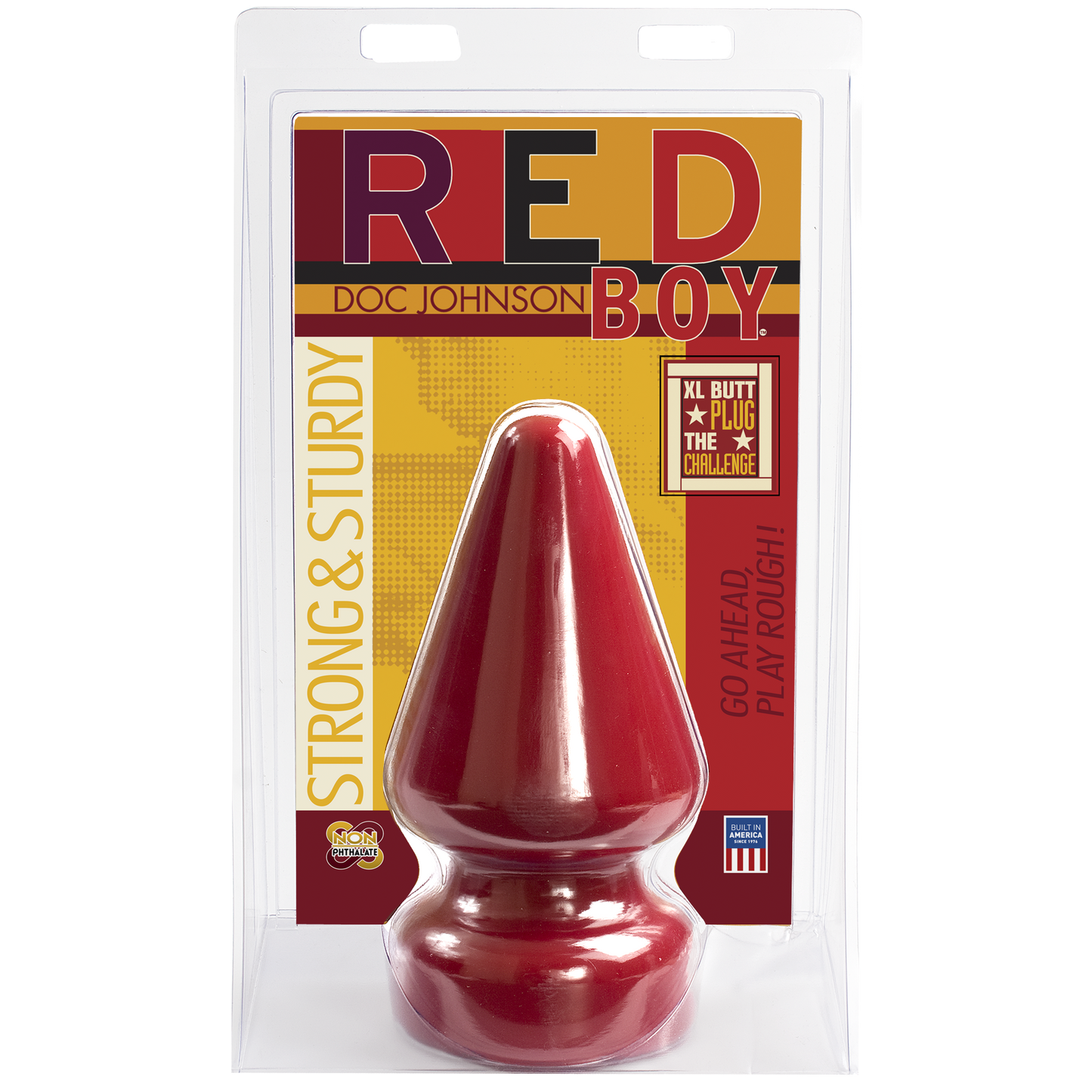Anal plug Doc Johnson Red Boy – XL Butt Plug The Challenge, diameter 12 cm