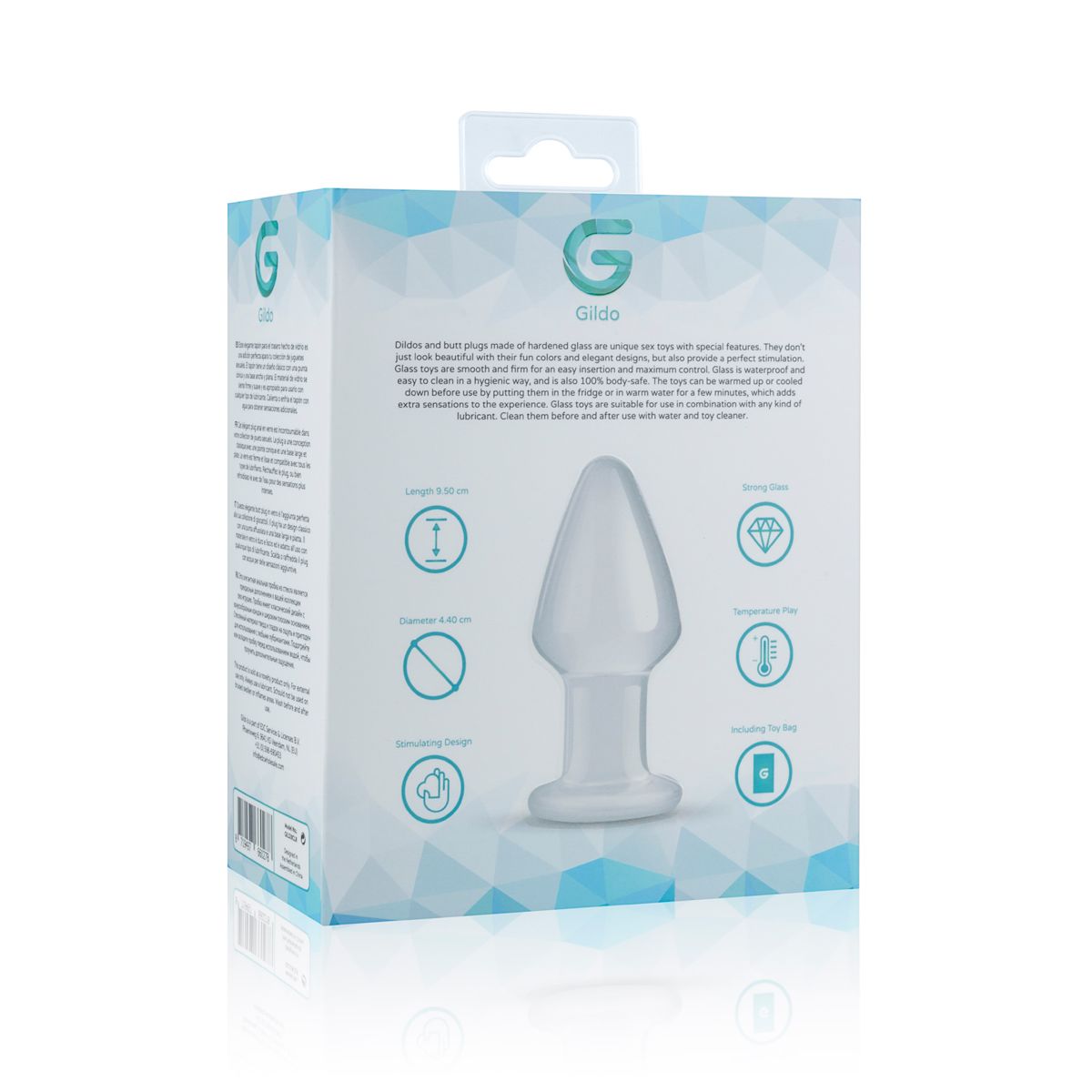 Glass anal plug Glass Gildo Buttplug No. 25