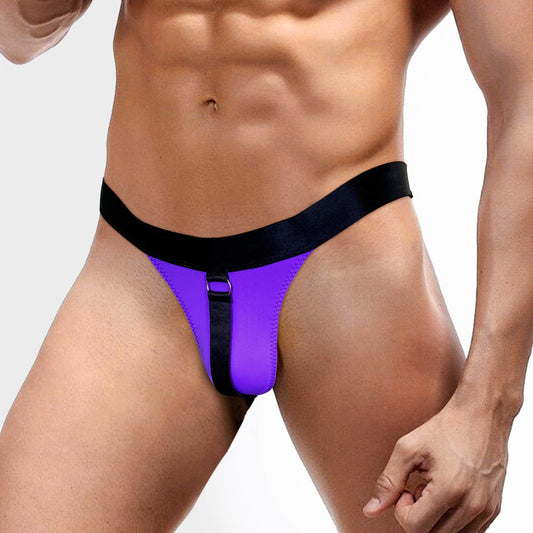 Bold Purple Briefs with Metal Ring – Magnetic & Seductive size XS-M