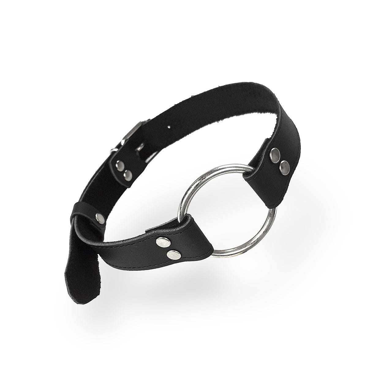 leather bdsm o-ring gag