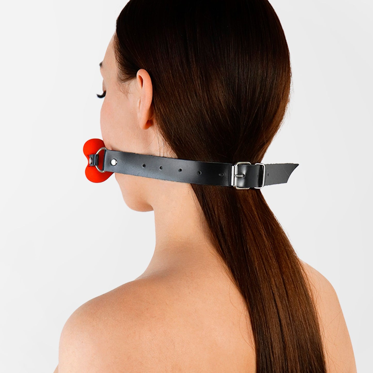 bdsm bone gag red