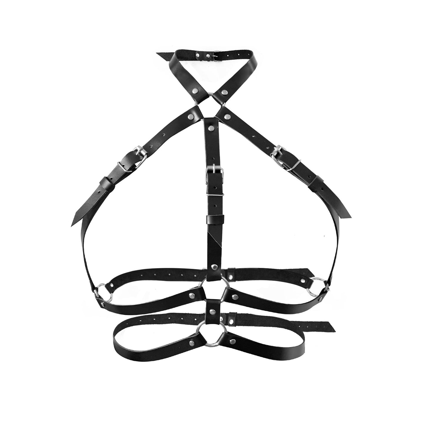 Leather BDSM harness bondage