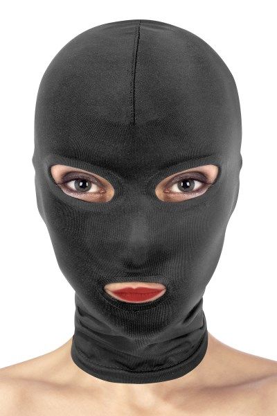 Open eyes and mouth bondage bdsm hood