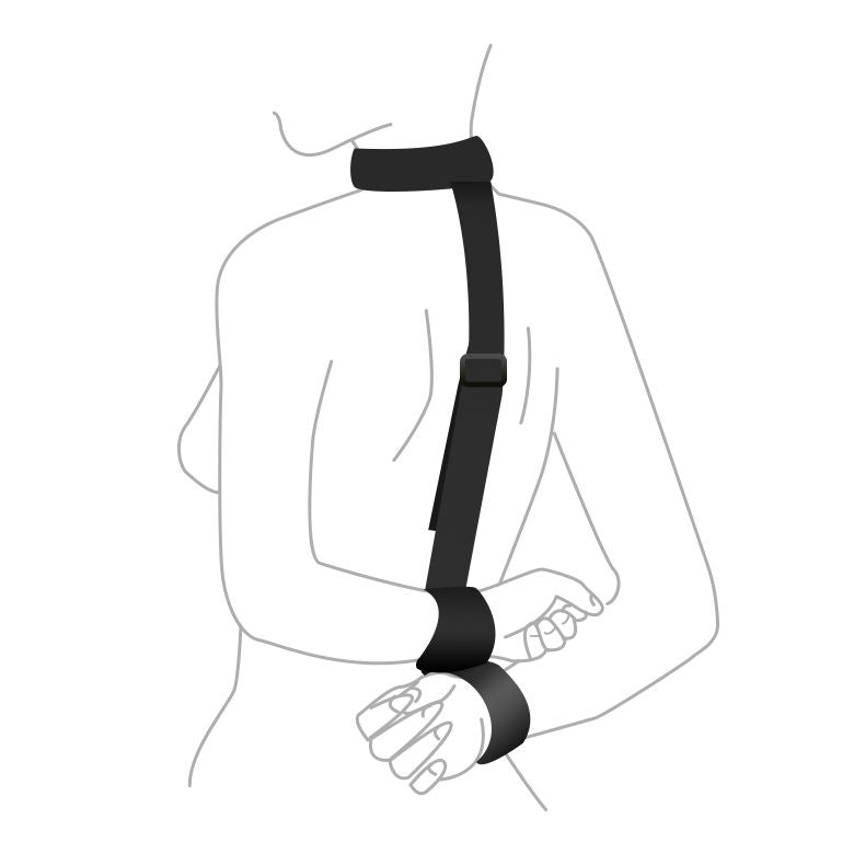 bdsm hand fixation set and collar