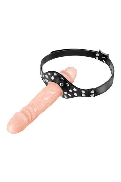 Double penis bdsm gag
