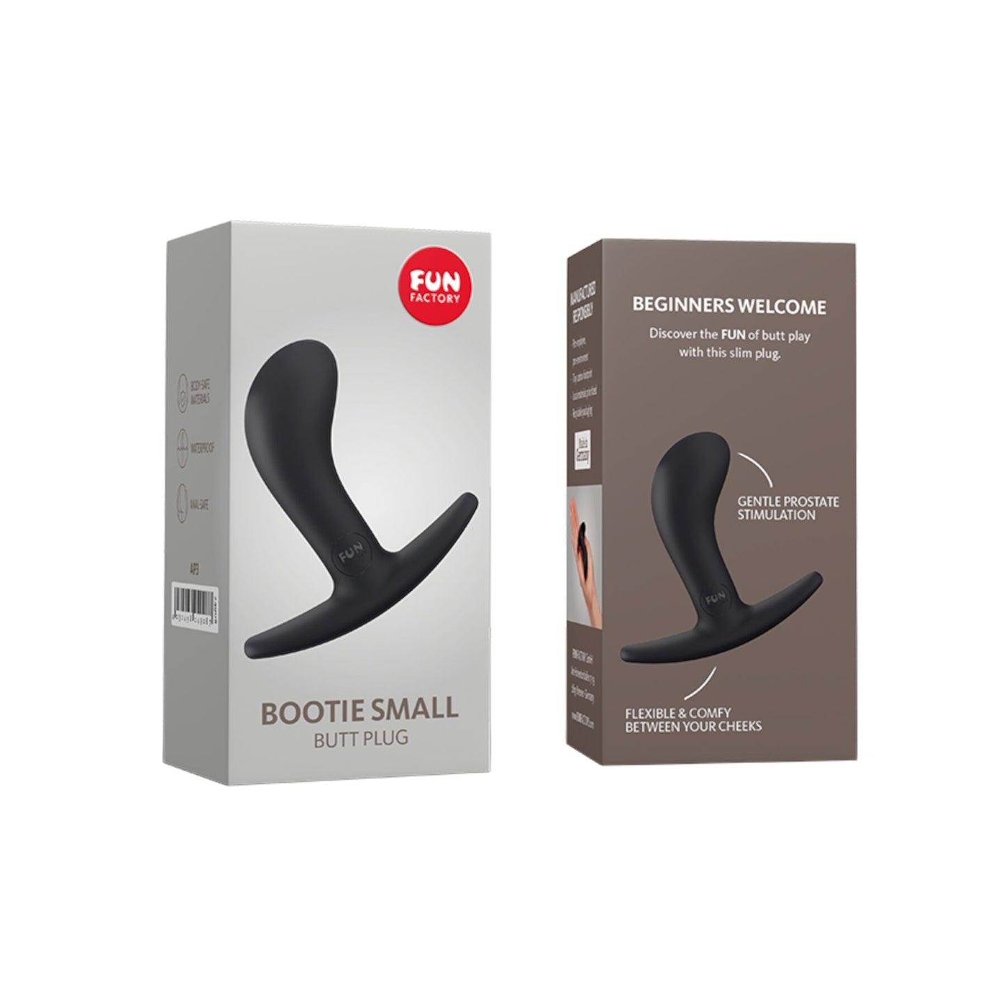 Fun Factory BOOTIE S Anal Plug, Black, Diameter 2.8 cm, Slim Base