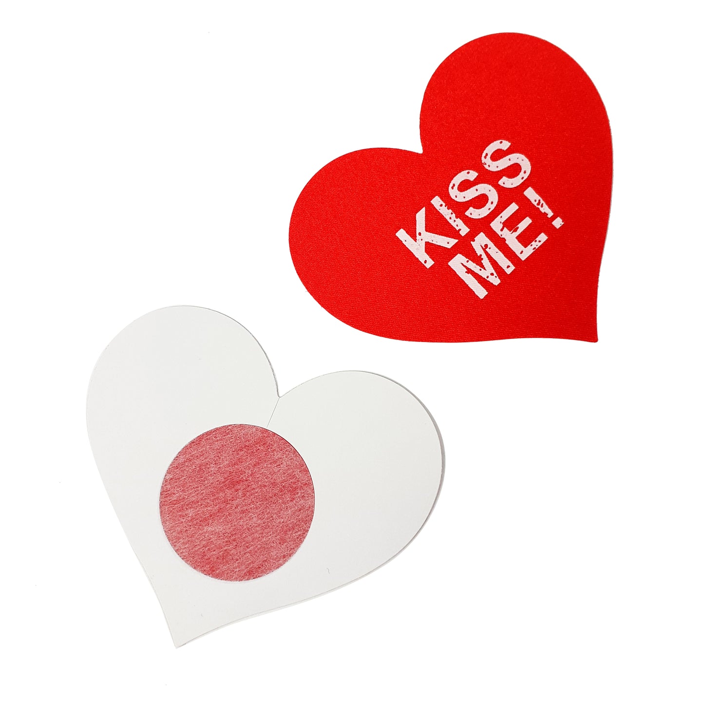 Heart-Shaped “Kiss Me” Pasties – Seductive & Playful Lingerie Accessory
