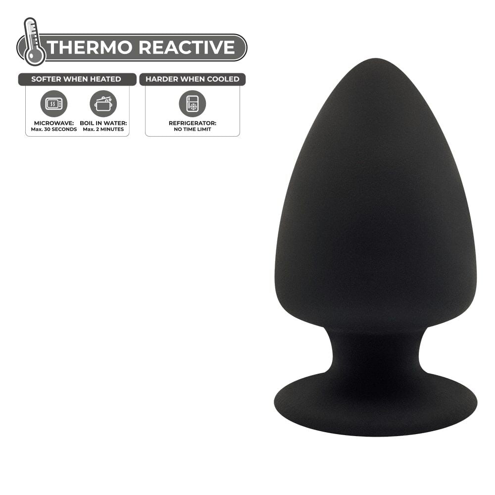 SilexD Anal Plug (Model 1 Size M), Dual-Layer Silicone + Silexpan, Diameter 6.2 cm