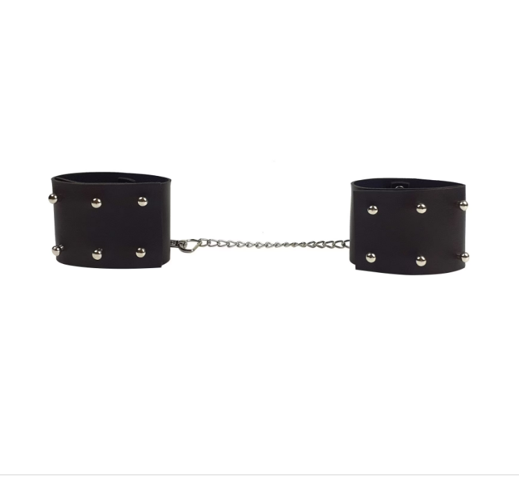 bdsm leather bondage legs cuffs