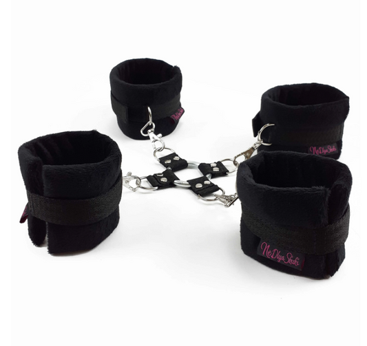 BDSM Fixator, set of soft handcuffs