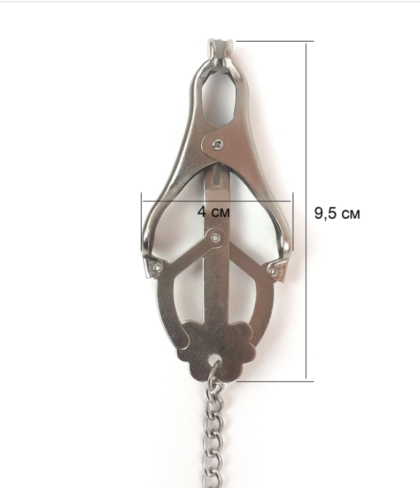 Clover Nipple clamps with chain