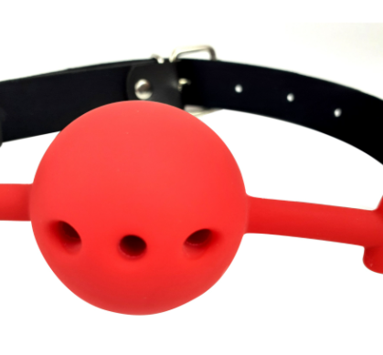 BDSM Silicone ball gag red