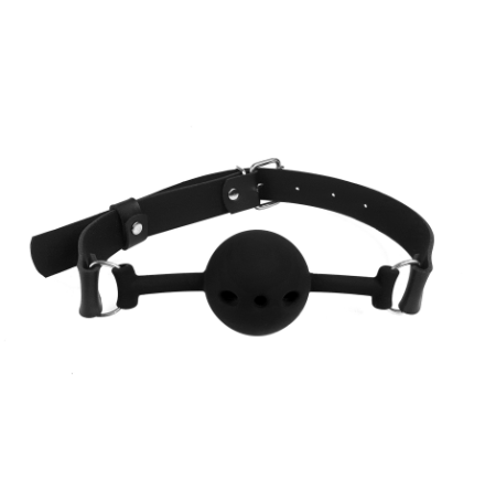 BDSM Silicone ball gag black