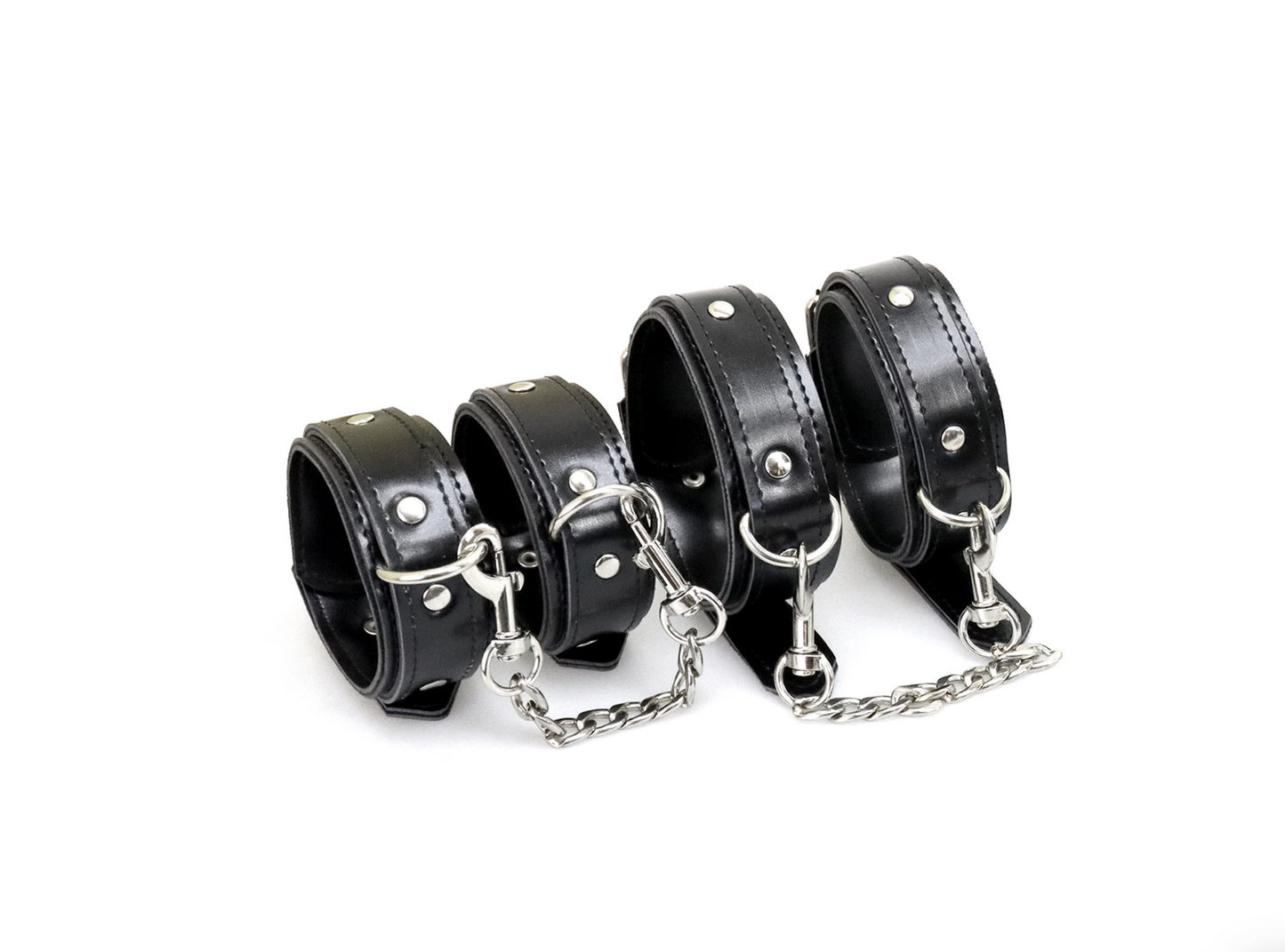 Hand and ankle cuffs, eco leather