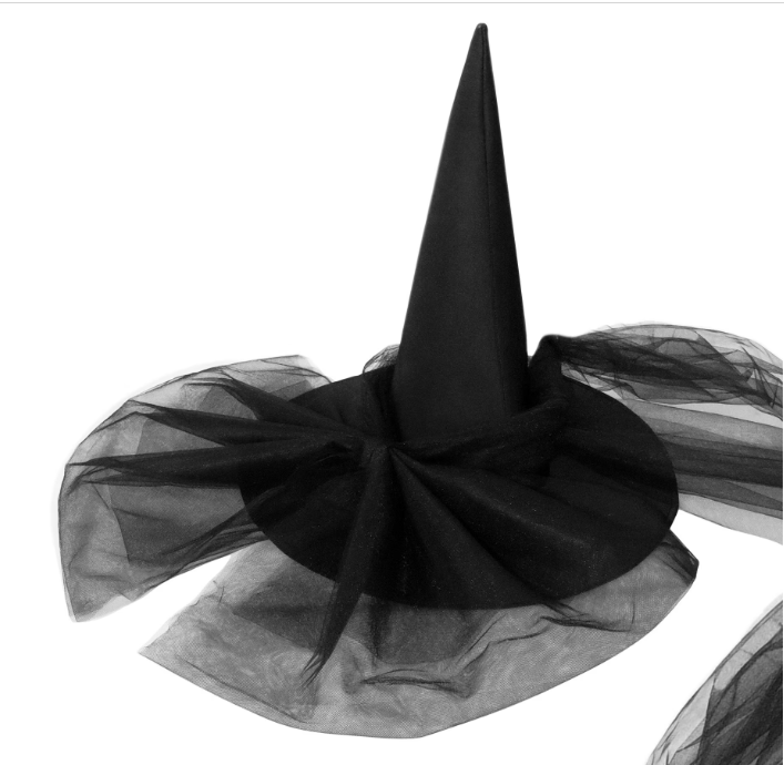 Halloween witch hat with bow