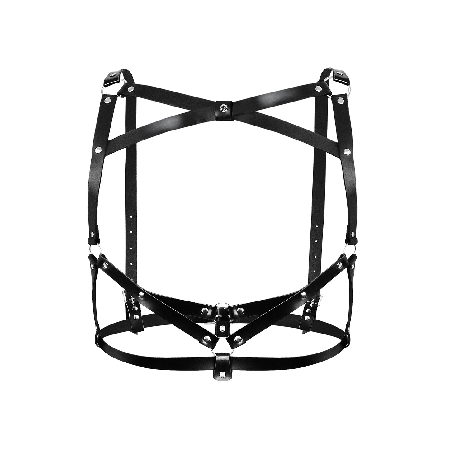 Art of Sex Leather Women’s Harness - Sheron, Size L-2XL, Black