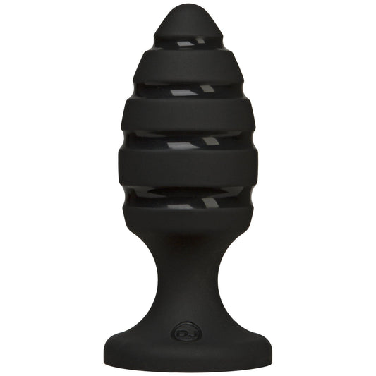 Anal Plug with Spiral Channel Doc Johnson Platinum Premium Silicone – The Blast – Black