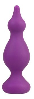 Anal plug Adrien Lastic Amuse Medium Purple (M) with two transitions, max diameter 3.6 cm