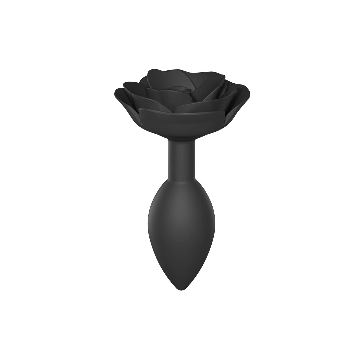 Love To Love Silicone Anal Plug OPEN ROSES L Size – Black Onyx