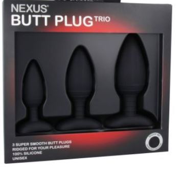 Nexus Butt Plug Trio Set – max diameters 3 cm – 4 cm – 5 cm