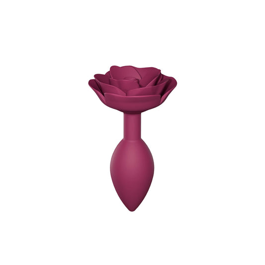 Love To Love Silicone Anal Plug OPEN ROSES M Size – Plum Star