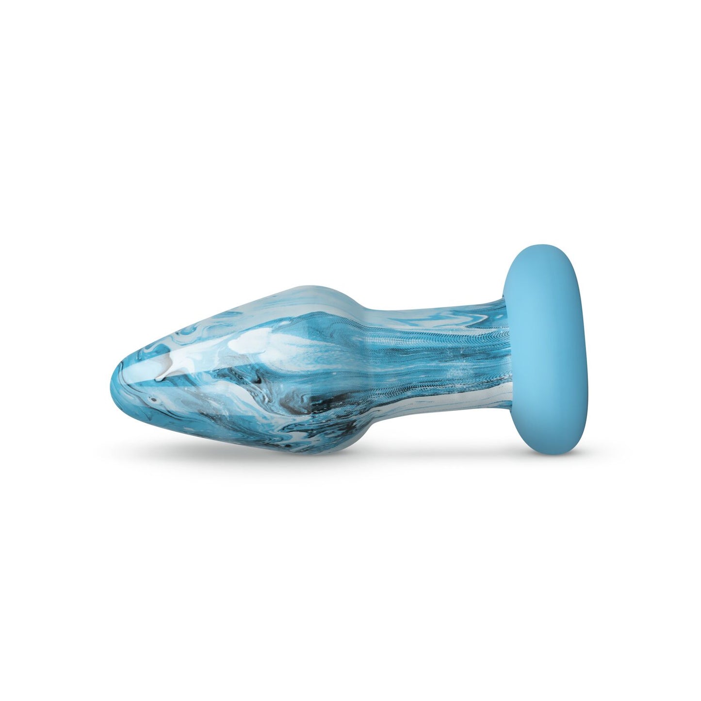 Glass Anal Plug Gildo Ocean Curl, max diameter 4 cm